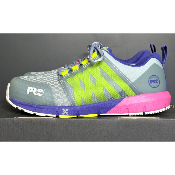 Timberland PRO Shoe Womens 7 Gray Radius Composite Toe Safety Slip Resistant NEW - Picture 4 of 10